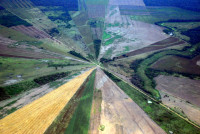 Farm land near Santa Cruz, Bolivia (aerial view)