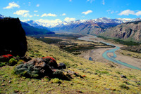 Río de las Vueltas Valley, Laguna de Los Tres hike, Los Glaciares National Park, Argentina