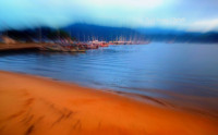 Having a bit of fun in Paraty harbor, Costa Verde, Brazil