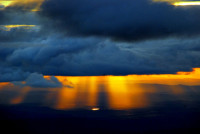 Sunset over Canaima National Park from the summit of Roraima, Venezuela