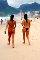 Beach bums, Ipanema, Rio de Janeiro, Brazil