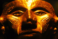 The ancient face of Tierradentro, Museo del Oro, Bogota, Colombia