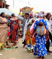 Bustling street scene, Accra, Ghana