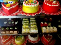 Delicious cakes, Aziz patisserie, Ouagadougou, Burkina Faso, Africa