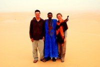 With Ahmed the Finger in the Sahara Desert, Chinguetti, Mauritania, Africa With Ahmed the Finger in the Sahara Desert, Chinguetti, Mauritania, Africa