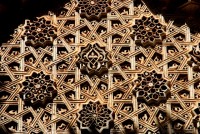 Wood carved detail, Palais de la Bahia, Marrakesh, Morocco, Africa