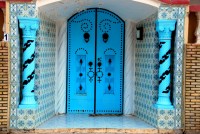 Exquisite door detail, Tozeur, Tunisia, Africa