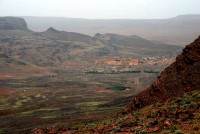 Berber village, Jebel Sahro, Morocco, Africa