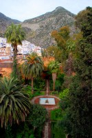 Kasbah gardens, Chefchaouen, Morocco, Africa Kasbah gardens, Chefchaouen, Morocco, Africa