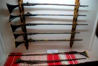 Antique muskets, Ethnographic museum, Kasbah, Chefchaouen, Morocco, Africa Antique muskets, Ethnographic museum, Kasbah, Chefchaouen, Morocco, Africa