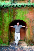 Mossy walls of the Chefchaouen Kasbah, Morocco, Africa Mossy walls of the Chefchaouen Kasbah, Morocco, Africa