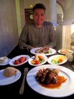 Dinner, Rick's cafe, Casablanca, Morocco, Africa Dinner, Rick's cafe, Casablanca, Morocco, Africa