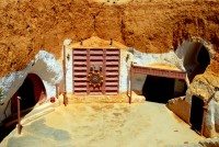 Sidi Driss troglodyte hotel (Star Wars Country), Matmata, Tunisia, Africa