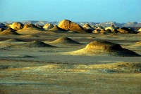 The tents, White Desert National Park, Egypt, Africa