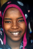 Faces of Sudan: Nubian girl, Khartoum, Sudan, Africa