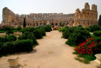 Roman amphitheater, El Jem, Tunisia, Africa