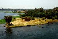 Life on the Nile River - traditional and modern - Egypt, Africa