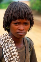 Banna woman, Lower Omo Valley, Ethiopia, Africa