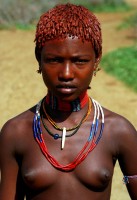 Hamer girl, Lower Omo Valley, Ethiopia, Africa