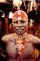 Samburu warrior, Northern Kenya, Africa