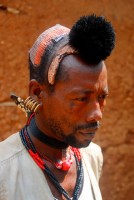 Hamer warrior, Dimeka market, Lower Omo Valley, Ethiopia, Africa